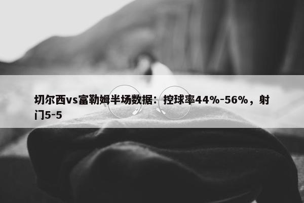 切尔西vs富勒姆半场数据：控球率44%-56%，射门5-5