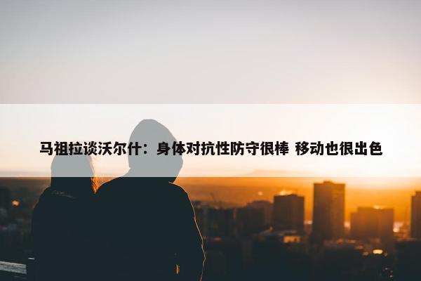 马祖拉谈沃尔什：身体对抗性防守很棒 移动也很出色