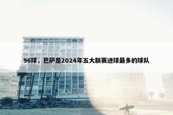 96球，巴萨是2024年五大联赛进球最多的球队