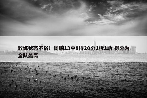 教练状态不俗！周鹏13中8得20分1板1助 得分为全队最高