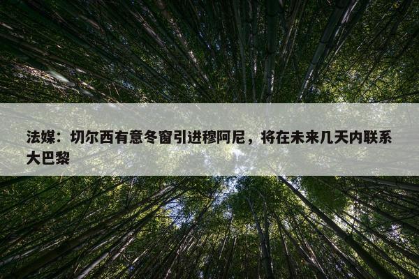 法媒：切尔西有意冬窗引进穆阿尼，将在未来几天内联系大巴黎