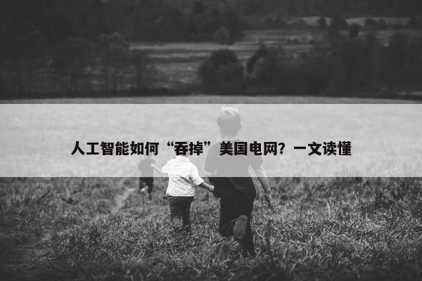 人工智能如何“吞掉”美国电网？一文读懂