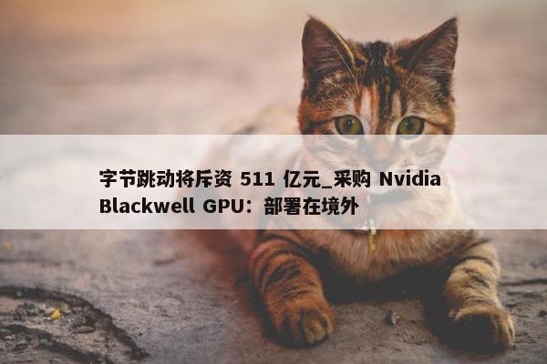 字节跳动将斥资 511 亿元_采购 Nvidia Blackwell GPU：部署在境外