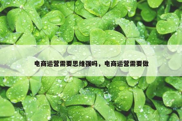 电商运营需要思维强吗，电商运营需要做