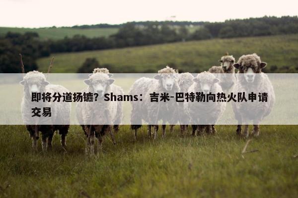 即将分道扬镳？Shams：吉米-巴特勒向热火队申请交易