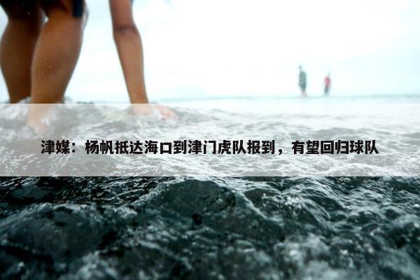 津媒：杨帆抵达海口到津门虎队报到，有望回归球队