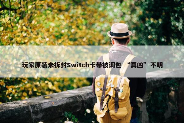 玩家原装未拆封Switch卡带被调包 “真凶”不明