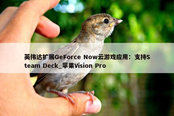 英伟达扩展GeForce Now云游戏应用：支持Steam Deck_苹果Vision Pro