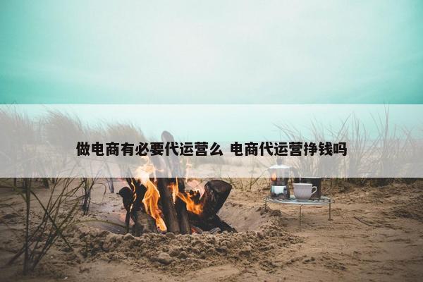 做电商有必要代运营么 电商代运营挣钱吗