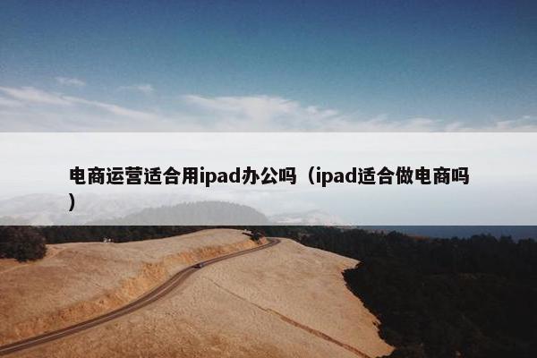 电商运营适合用ipad办公吗（ipad适合做电商吗）