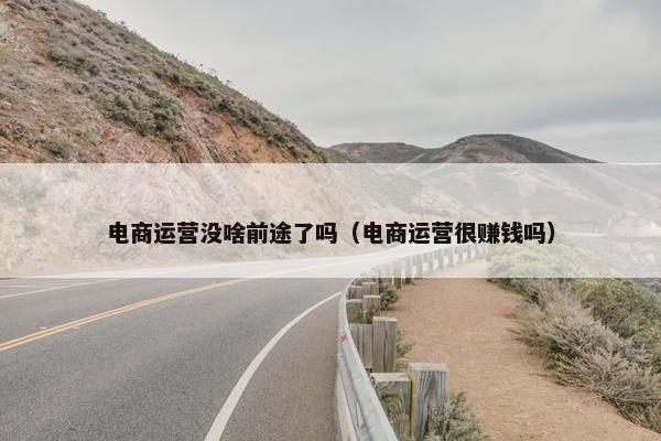 电商运营没啥前途了吗（电商运营很赚钱吗）