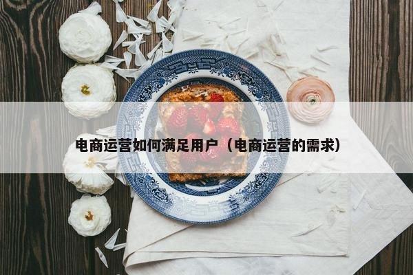 电商运营如何满足用户（电商运营的需求）