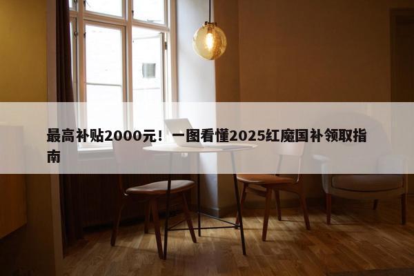 最高补贴2000元！一图看懂2025红魔国补领取指南