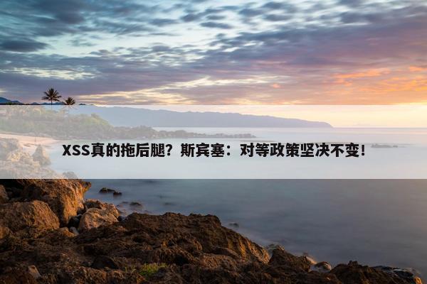 XSS真的拖后腿？斯宾塞：对等政策坚决不变！