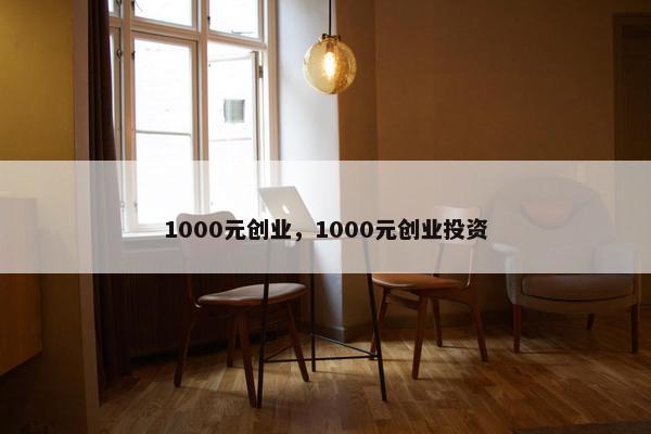 1000元创业，1000元创业投资