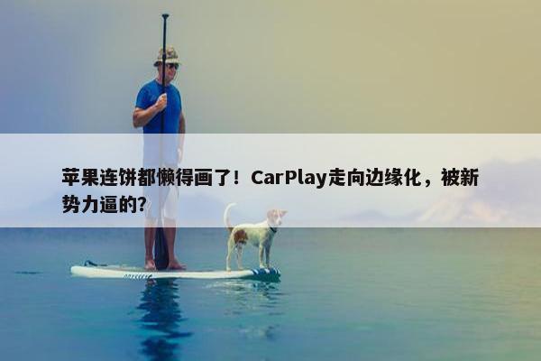 苹果连饼都懒得画了！CarPlay走向边缘化，被新势力逼的？