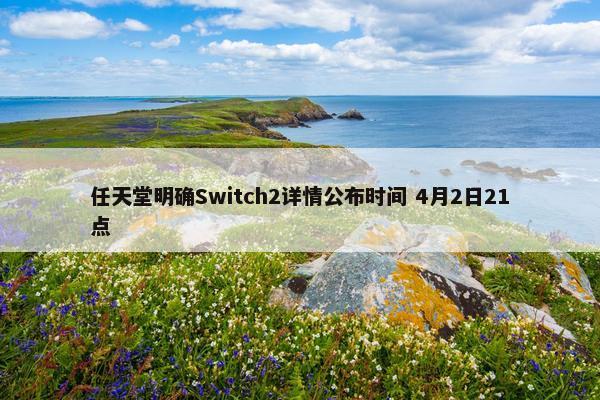 任天堂明确Switch2详情公布时间 4月2日21点