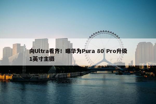 向Ultra看齐！曝华为Pura 80 Pro升级1英寸主摄