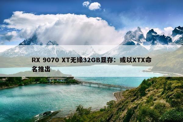 RX 9070 XT无缘32GB显存：或以XTX命名推出