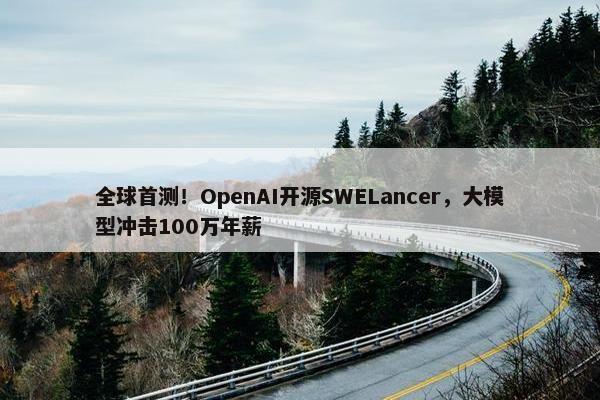 全球首测！OpenAI开源SWELancer，大模型冲击100万年薪