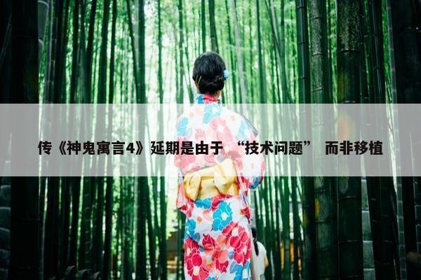 传《神鬼寓言4》延期是由于 “技术问题” 而非移植