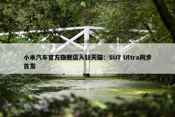 小米汽车官方旗舰店入驻天猫：SU7 Ultra同步首发