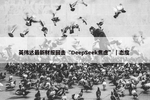 英伟达最新财报回击“DeepSeek焦虑”｜态度 