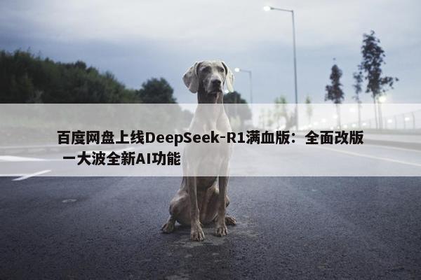 百度网盘上线DeepSeek-R1满血版：全面改版 一大波全新AI功能