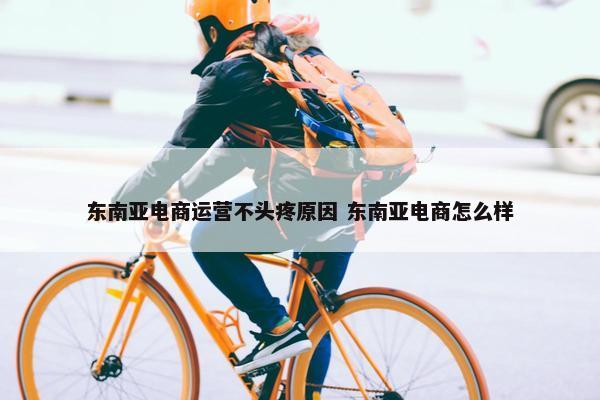 东南亚电商运营不头疼原因 东南亚电商怎么样