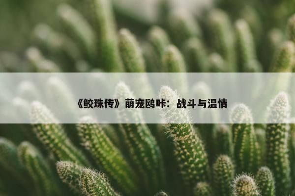 《鲛珠传》萌宠鸥咔：战斗与温情