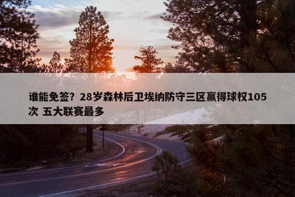 谁能免签？28岁森林后卫埃纳防守三区赢得球权105次 五大联赛最多